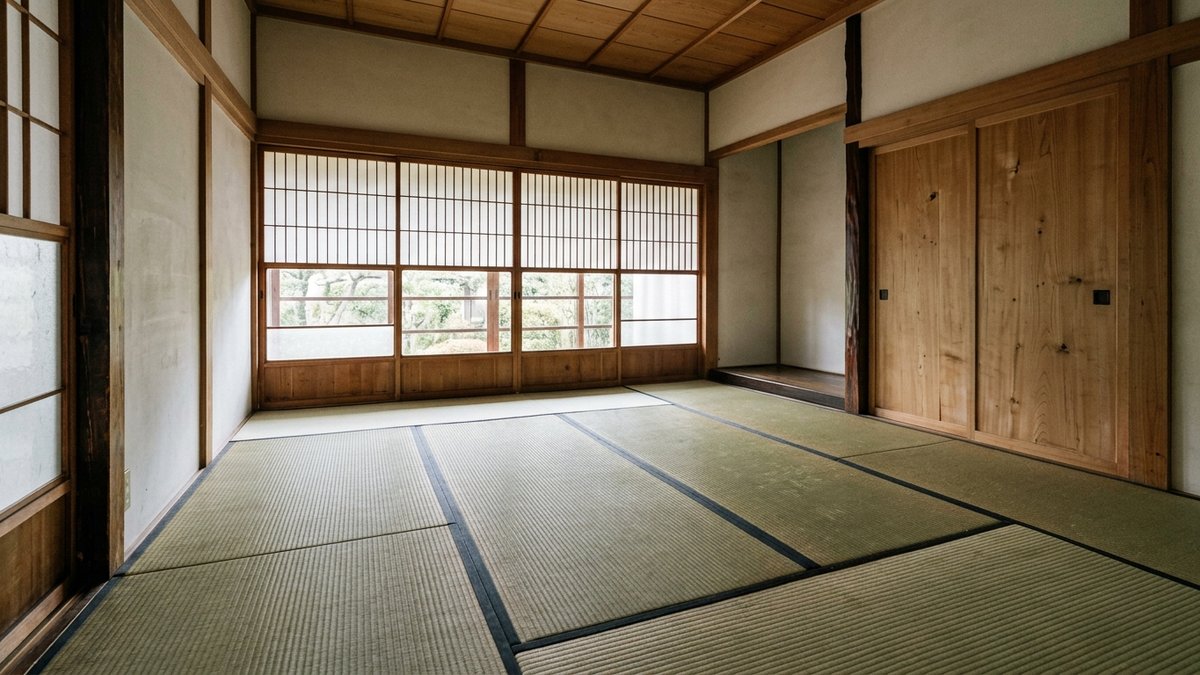 家具を運び出したあとの和室